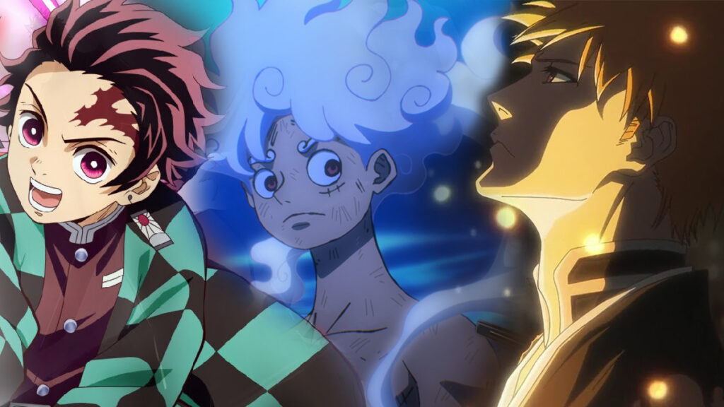 Bleach Ichigo One Piece Luffy Demon Slayer Tanjiro 1024x576