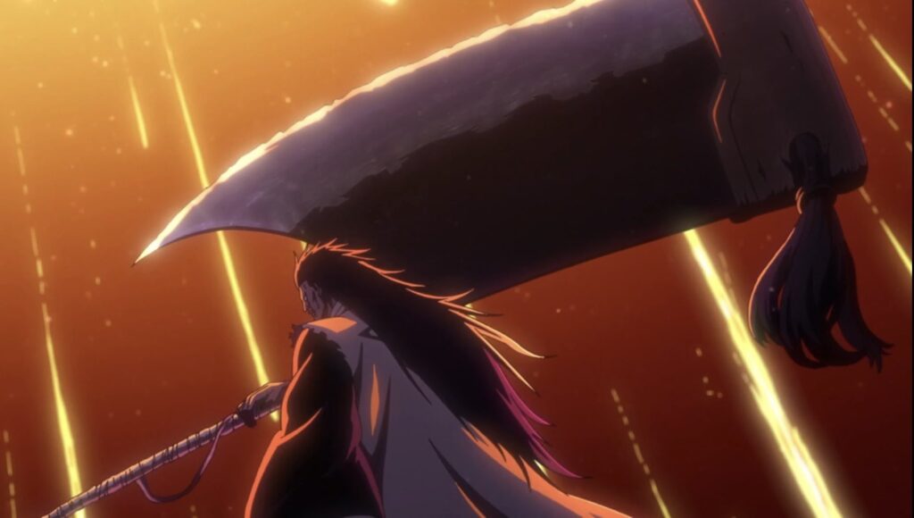 Bleach TYBW 20 Zaraki Nozarashi Shikai 1024x580