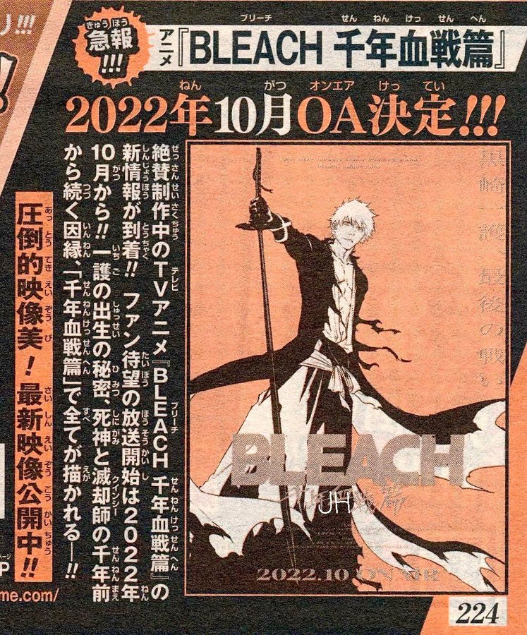 Bleach Thousand Year Blood War Visuel