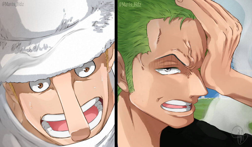 Chapitre 1072 One Piece 1071 Zoro Vs Kaku By Mavishdz 1024x600