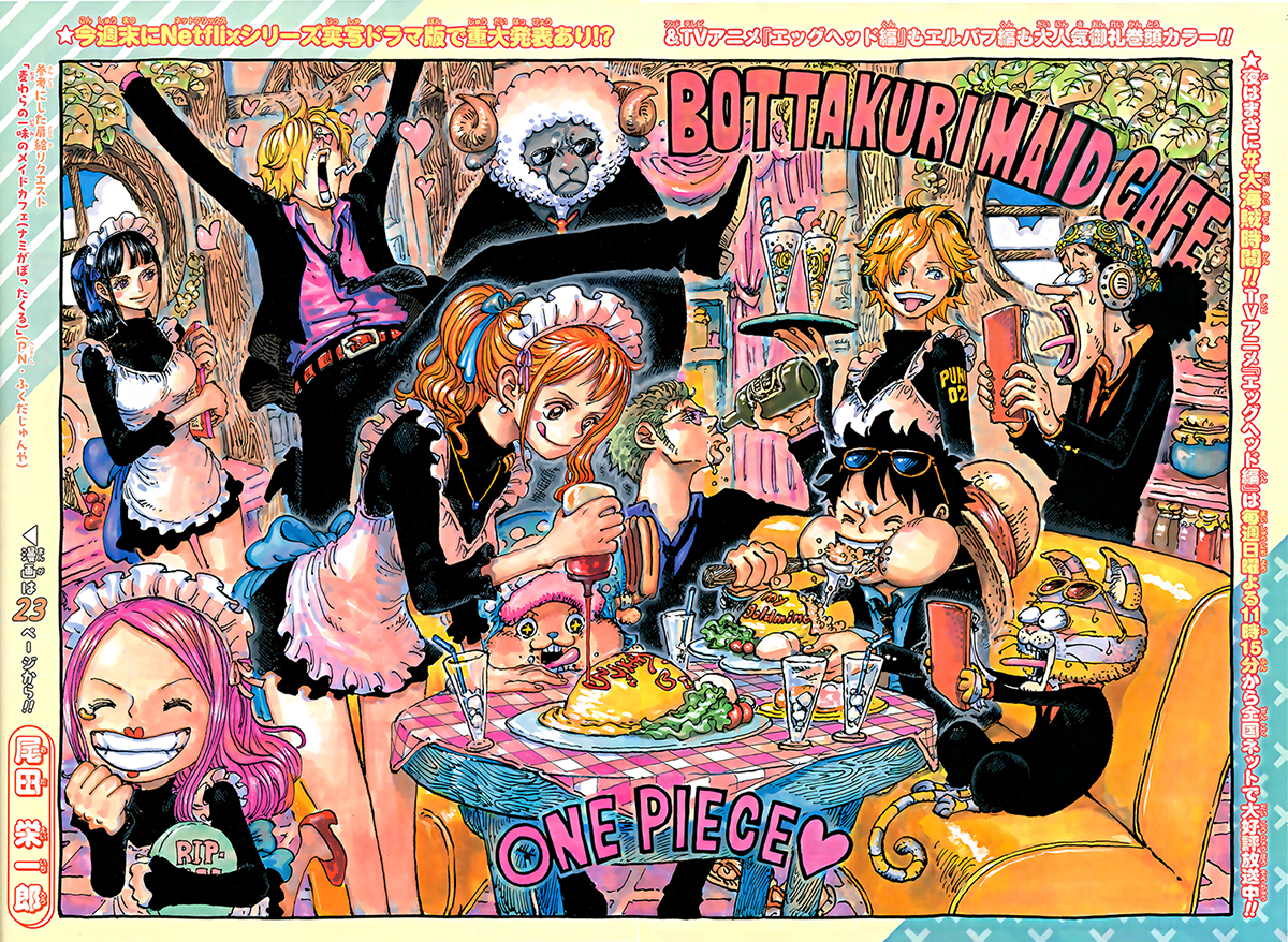 Chapitre Scan One Piece 1149 Color Spread Page Couleur 02 03