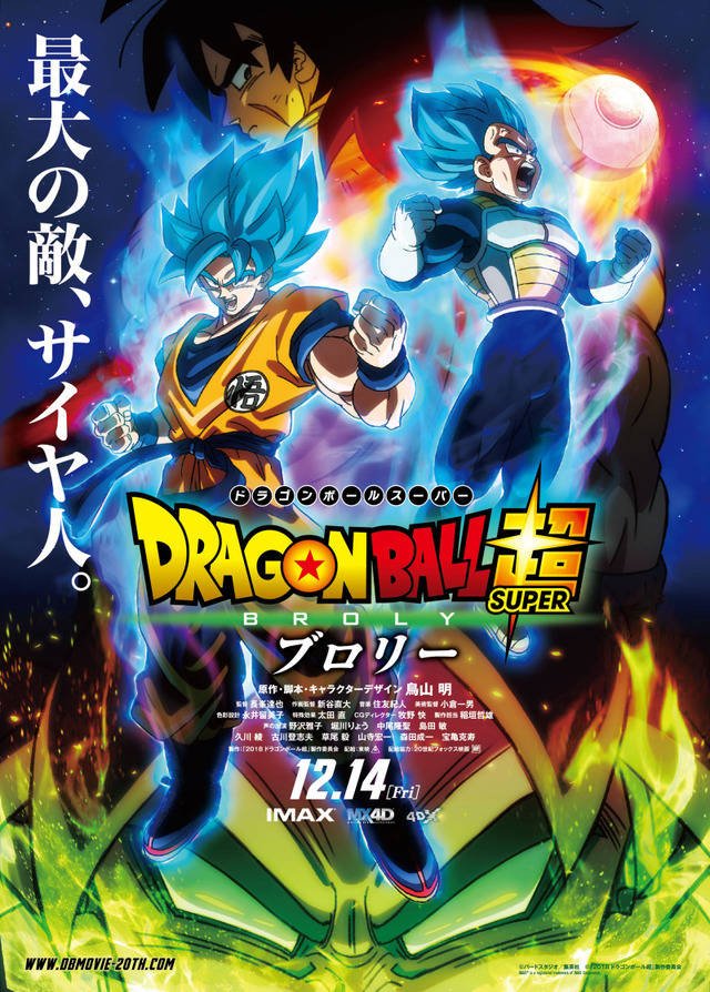 Dragon Ball Super The Movie Broly Une Affiche Et Un Logo