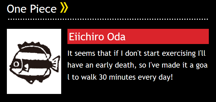 Eiichiro Oda Health