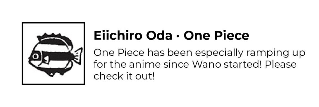 Eiichiro Oda One Piece Anime Weekly Shonen Jump 14 1024x346