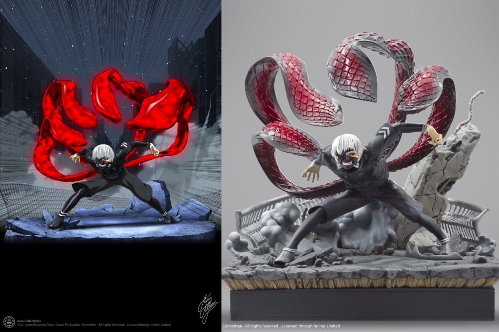 Kura Collectibles La Statuette Haute Gamme De Ken Kaneki Tokyo Ghoul 1024x683