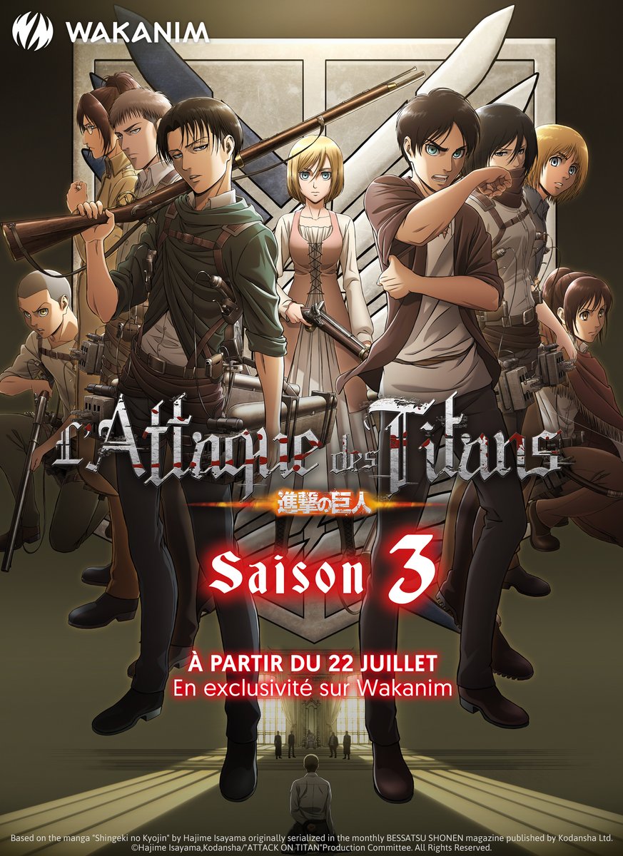 Attaque Des Titans Saison 3 Vostfr Wakanim L’Attaque des Titans - Saison 3: Annonce du simulcast et trailer VOSTFR