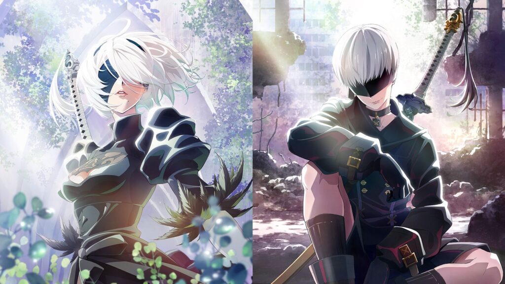 NieR Automata Anime Key Visual 2B 1024x576