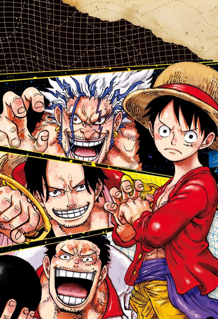 One Piece Chapitre Scan 1166 Couverture Clean 1167 Xebec Garp Luffy Roger 701x1024