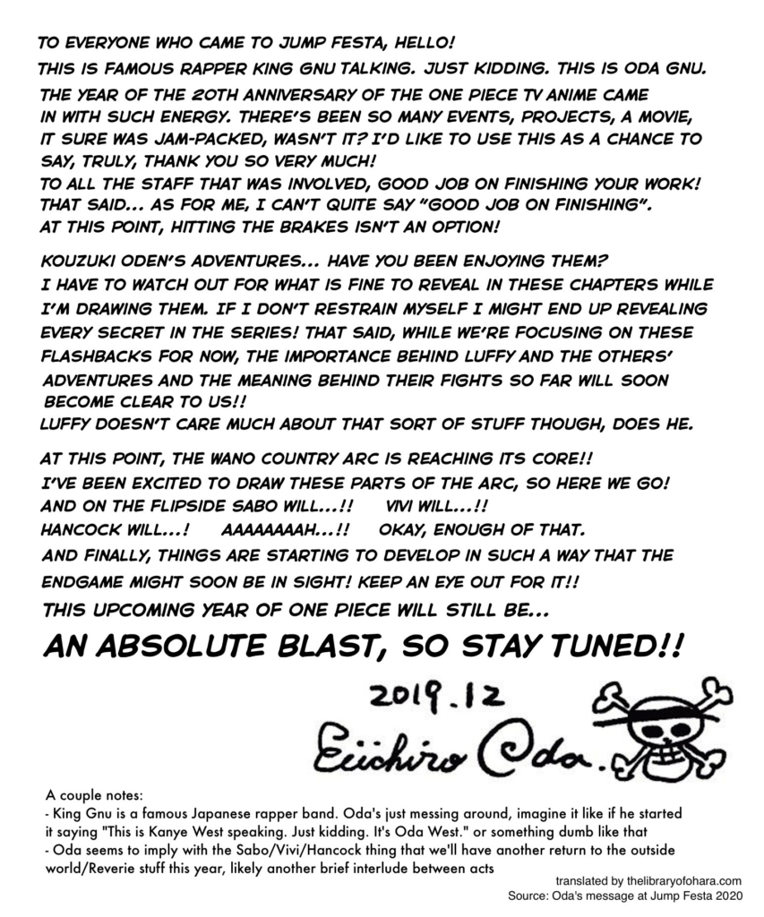 One Piece Eiichiro Oda Jump Festa 2020 853x1024