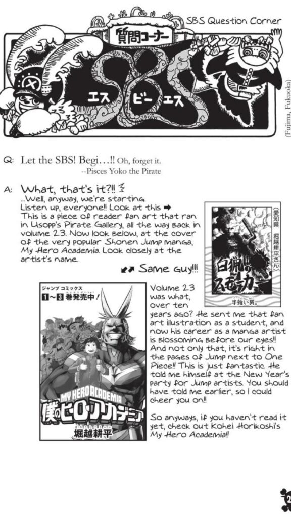 One Piece Eiichiro Oda My Hero Academia Kohei Horikoshi 576x1024