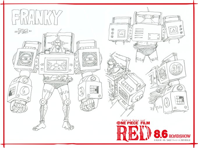 One Piece Flm RED Chara Designe Mugiwara 6
