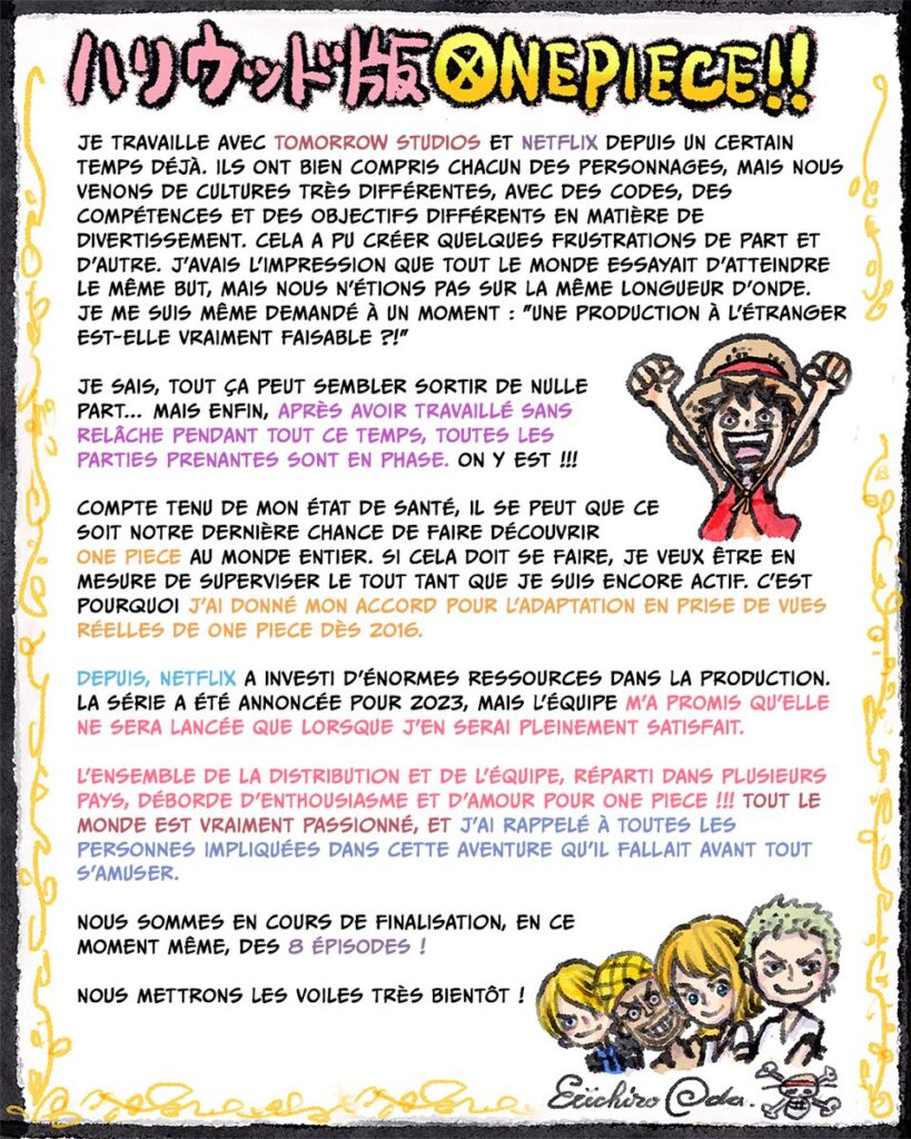 One Piece Live Eiichiro Oda Commentaire 819x1024