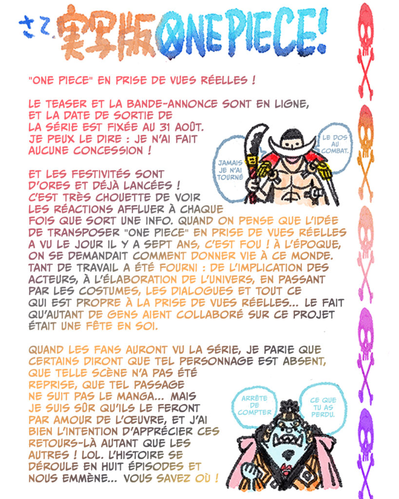 One Piece Live Action Eiichiro Oda Message 1 819x1024