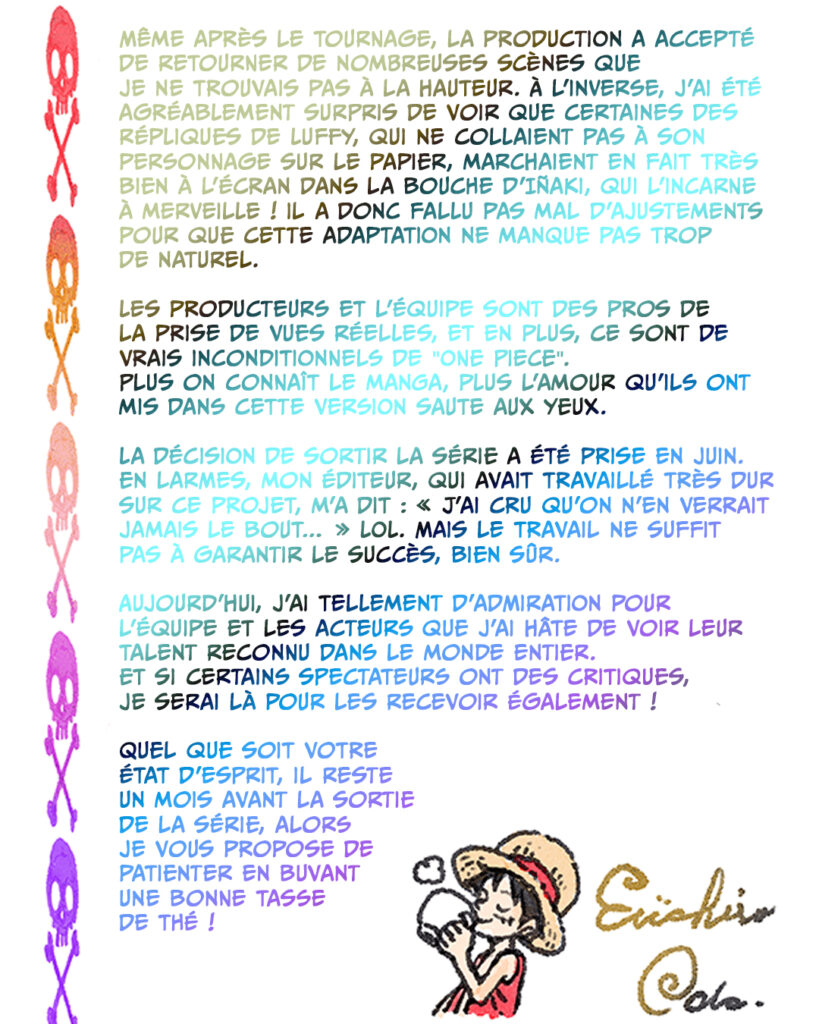 One Piece Live Action Eiichiro Oda Message 2 819x1024