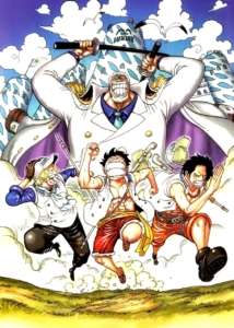 One Piece Luffy Garp Ace Sabo 214x300