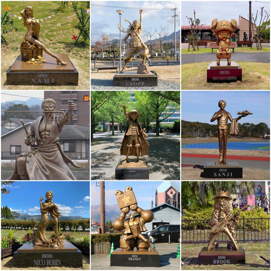 One Piece Statues Kumamoto Mugiwara