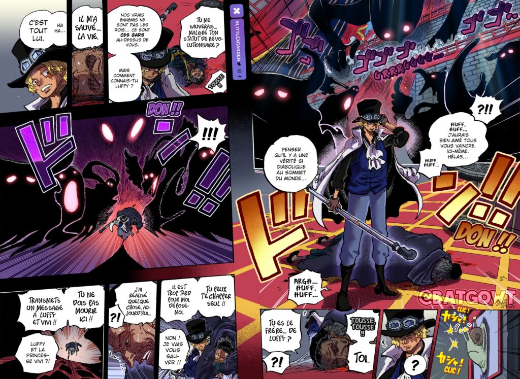 One Piece Chapitre 1085 Sabo Contre Le Gorosei 1024x747