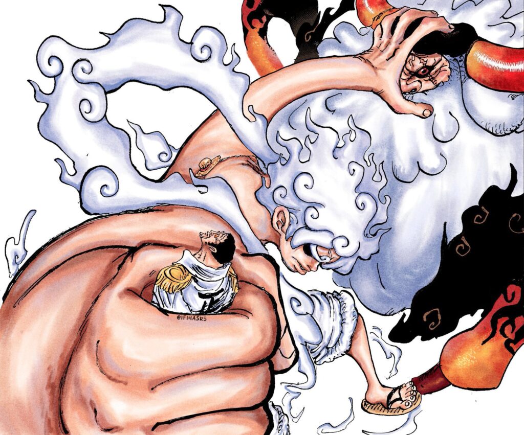 One Piece Chapitre 1108 1109 Luffy Gear 5 Kizaru Saturn 1024x851