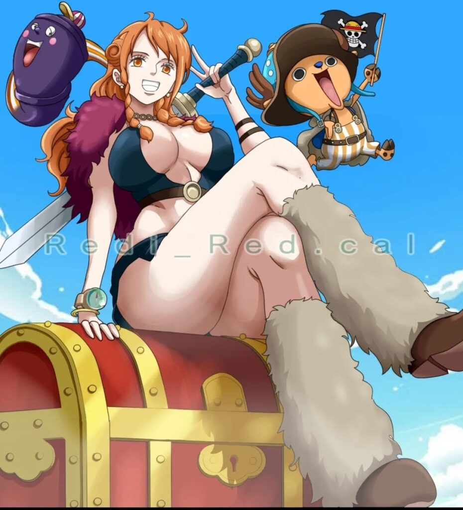 One Piece Chapitre 1128 1129 Nami Chopper By Red. D Cali 930x1024