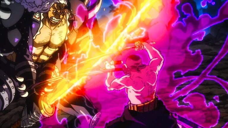 One Piece épisode 1062 : « Les trois sabres du roi. Zoro contre King