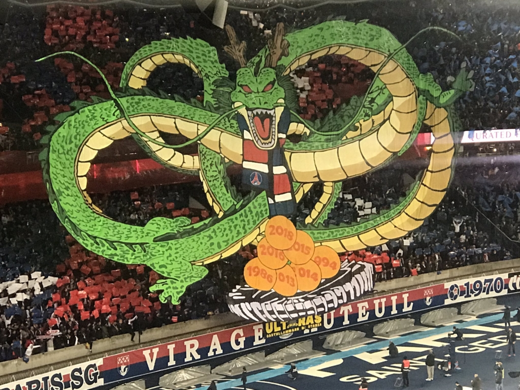 Dragon Ball  Le Paris SaintGermain remet ça avec un nouveau Tifo de