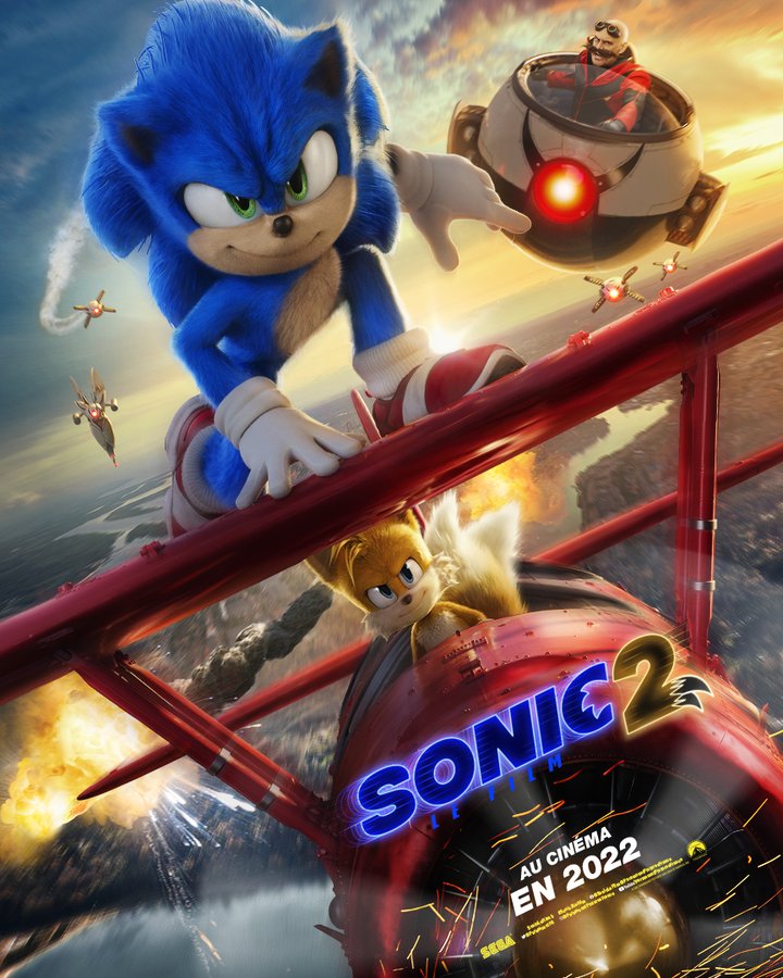 Sonic 2 Affiche Film 2022