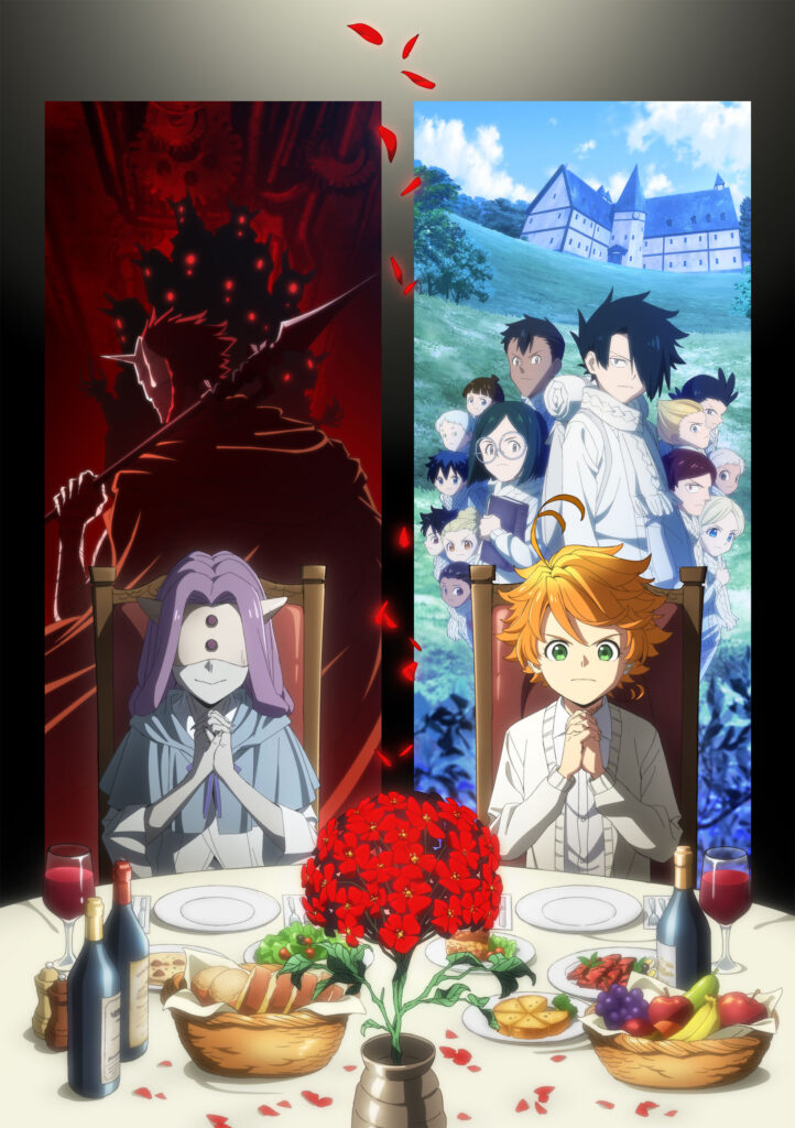 The Promised Neverland saison 2 (Discussion dernier épisode) The-Promised-Neverland-Saison-2-Affiche-722x1024