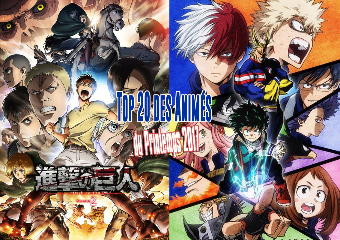 Top 20 des animes du Printemps 2017