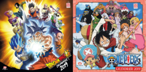 Dragon Ball Super One Piece Calendrier 2019 300x148