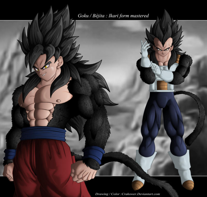 Fan Art Dbs Goku Et Bejita Ikari Form Mastered By Crakower Dd37ln7 Fullview