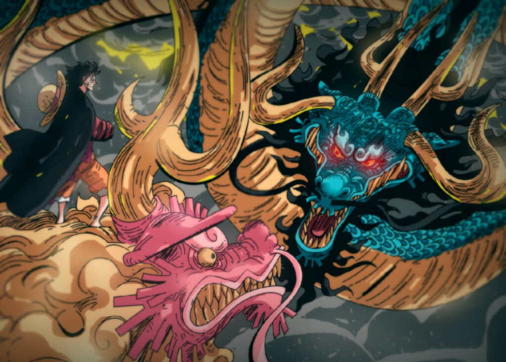 One Piece 1025 By Babill1695 Luffy Kaido Momonosuke 1024x732