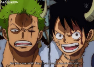One Piece Chapter 980 Zoro Luffy Vs Apoo Onigashim By Amanomoon 300x216